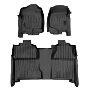 Smart Trim™ Custom Fit Floor Liners For 2007-2013 Silverado/Sierra 1500 Crew Cab - 2007-2014 2500/3500 HD