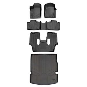 Smart Trim™ Custom Fit Floor Liners For 13-16 Durango with 1st Row Dual Hooks & 2nd Bucket Seats