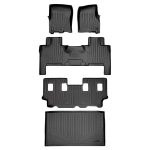 Smart Trim™ Custom Fit Floor Liners For 2011 - 2017 Ford Expedition EL/Lincoln Navigator (with 2nd Row Bench Seat or Console)