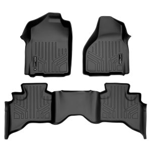 Smart Trim™ Custom Fit Floor Liners For 2009-2012 Dodge Ram 1500 Quad Cab (2 Smaller Rear Doors)