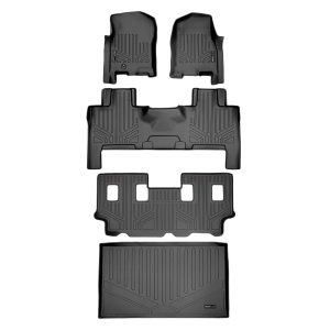 Smart Trim™ Custom Fit Floor Liners For 2007 - 2017 Ford Expedition EL/Lincoln Navigator L (with Console)