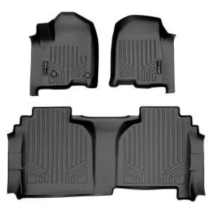 Smart Trim™ Custom Fit Floor Liners For 19-21 Silverado/Sierra 1500 Double Cab without Rear Underseat Toolbox